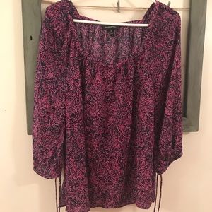 Beautifully Patterned Flowing Blouse